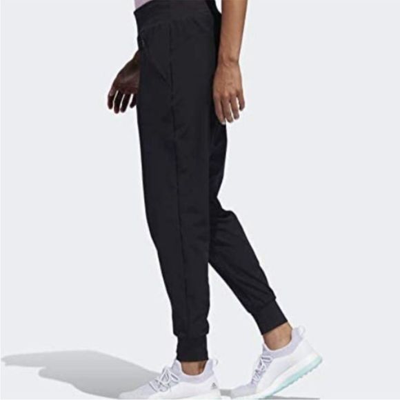 NWOT Adidas Black Women’s Stretch Woven Golf Joggers XL - Picture 2 of 9